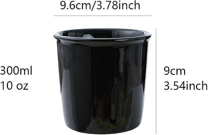 Ceramic household toothbrush cup, 300ml large capacity | Minimalist handle-less - Image 2