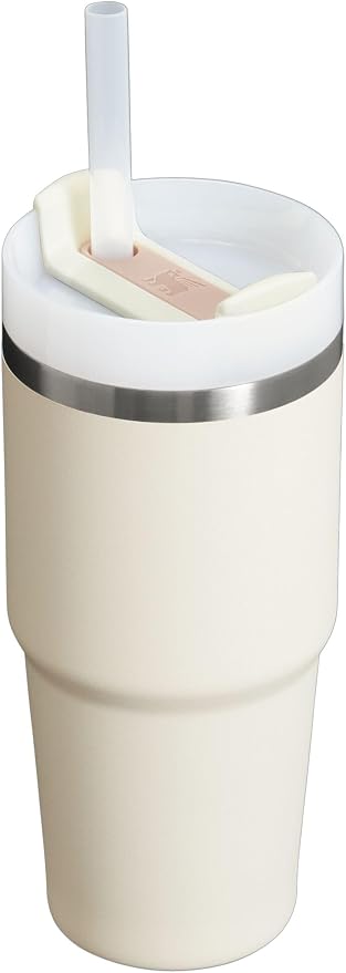 STANLEY Quencher H2.0 Flow State Tumbler, 14 oz, Cream 2.0 | Straw and - Image 2