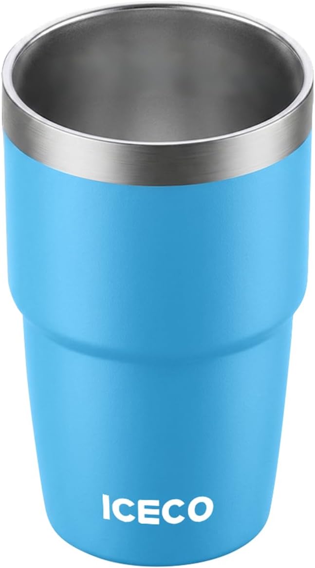 ICECO 8 oz Tumbler, Insulated Espresso Cup Set of 2, Stainless Steel Drinkware - Image 3