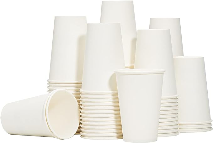 RACETOP Paper Coffee Cups 12 oz 300 Pack, Disposable Hot Paper Cups | Upgraded by RACETOP