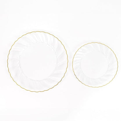 Efavormart 10-Pack 7.5" Clear Plastic Salad Dessert Plates - Image 8