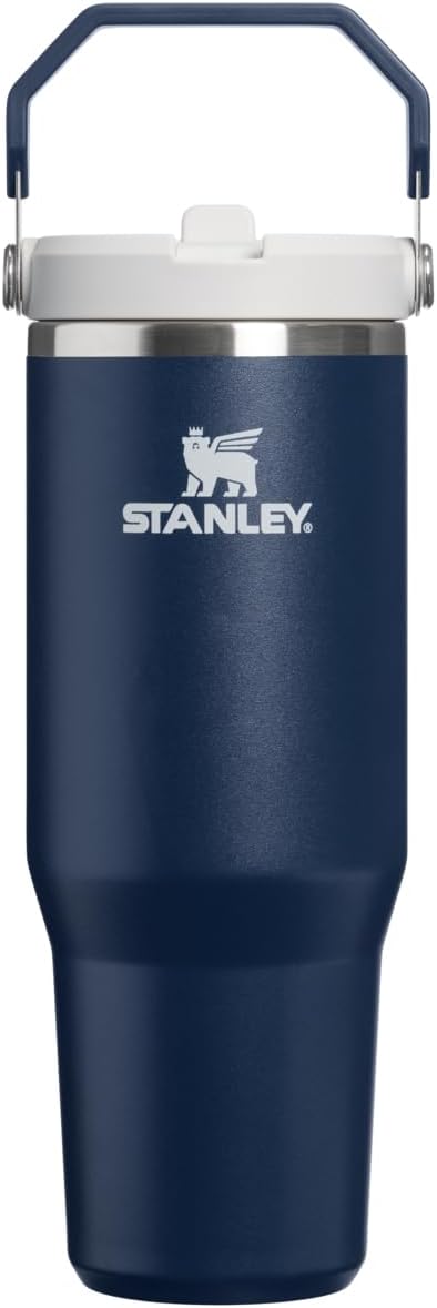STANLEY IceFlow 2.0 Flip Straw Tumbler, 30 oz, Dark Navy | Easy Carry Handle | by Unknown