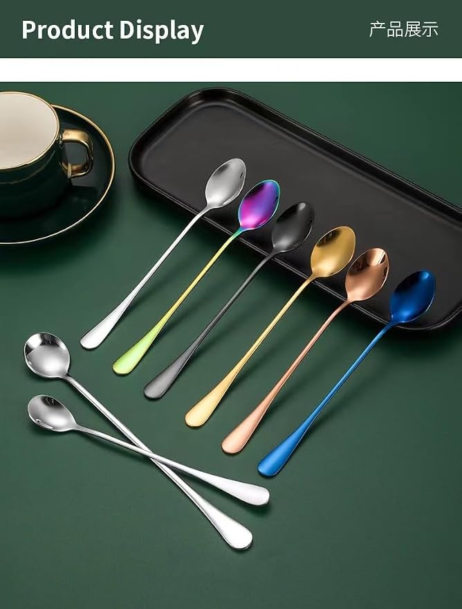 Demitasse Espresso Spoons, Coffee Spoon, 7.7Inches Stainless Steel Spoons - Image 6