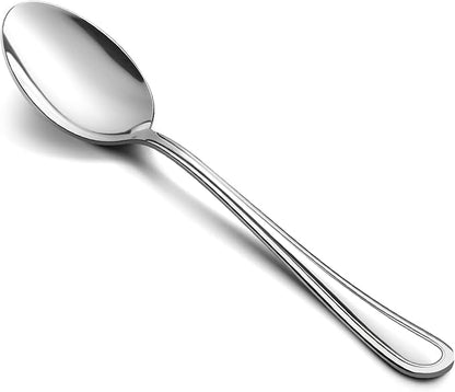 Teaspoon Set of 12, E-far 6.7 Inch Stainless Steel Spoons by E-far