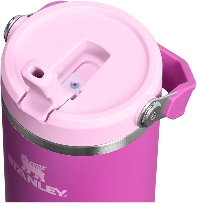 STANLEY IceFlow 2.0 Flip Straw Tumbler, 30 oz, Dark Blossom | Easy Carry Handle - Image 2