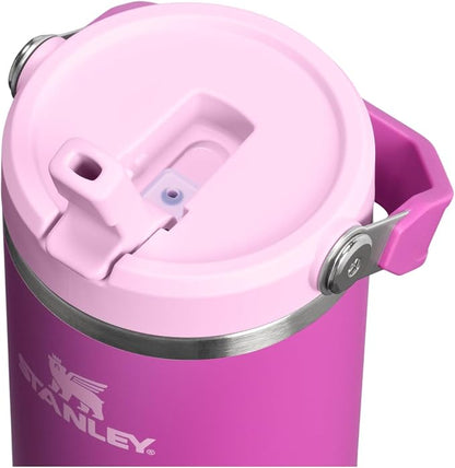 STANLEY IceFlow 2.0 Flip Straw Tumbler, 40 oz, Dark Blossom | Easy Carry Handle - Image 2