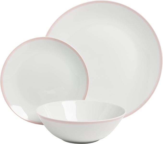 10 Strawberry Street Coupe Double Line 12 Pc, Misty Rose, SM-1200-CP-P - Image 2