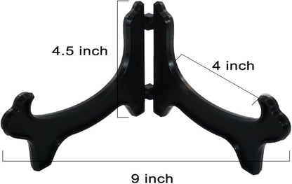 Artliving Display Stand Easel Bowl Stand for Display Large Deep Bowls, Platters and Deep Dishes Black.