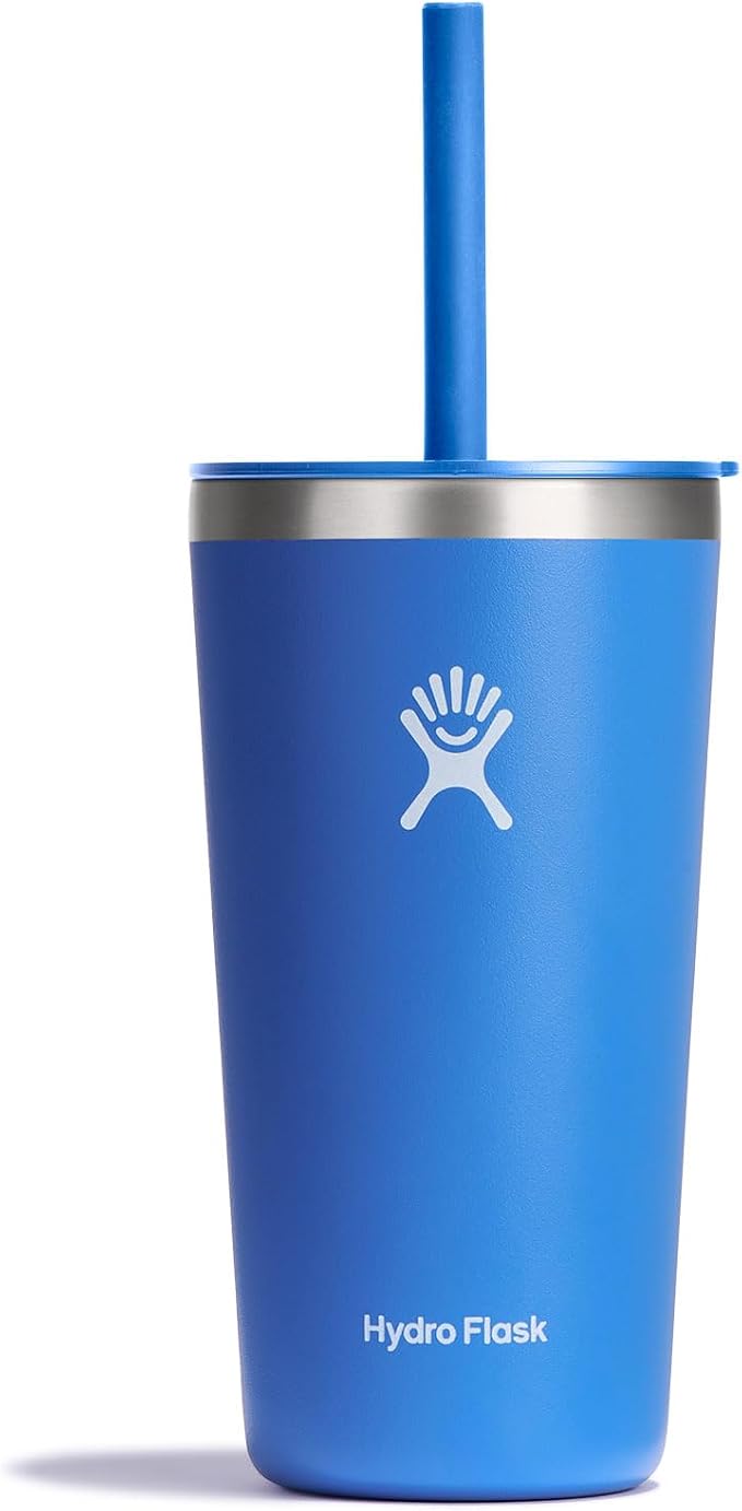 Hydro Flask All Around Tumbler Straw Lid, Insulated Travel Mug, Stainless Steel by Unknown
