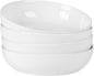 Gibson Home Zen Buffet 4-Piece 41oz Salad Bowls Porcelain Ceramic Chip and by GibsonHomewares