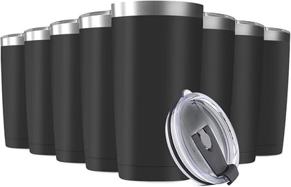 8 Pack 20oz Tumbler Vacuum Insulated Travel Mug by Deitybless