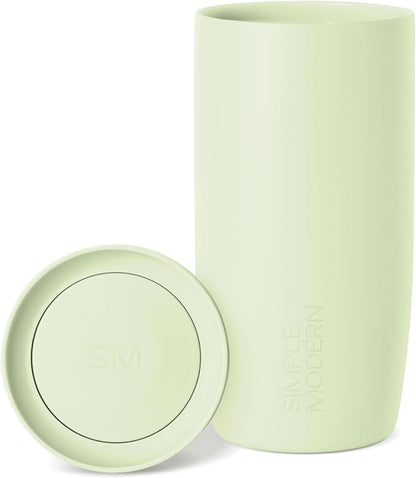 Simple Modern Insulated Travel Coffee Mug 360° Lid | 16oz | Green | Voyager by Unknown