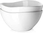 DOWAN Large Mixing Bowls, Ceramic Serving Bowls, 3.2 Quart Deep Salad Bowls by DOWAN