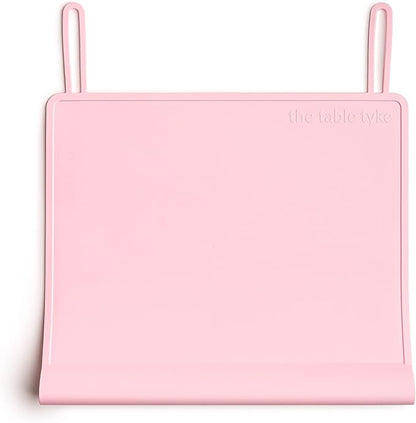 The Table Tyke Silicone Placemats for Toddlers with Patented Edge Bumper | Kids Placemats Non Slip Travel Ready | Baby Placemat BPA Free for Restaurant Dining Table | Ballet Pink