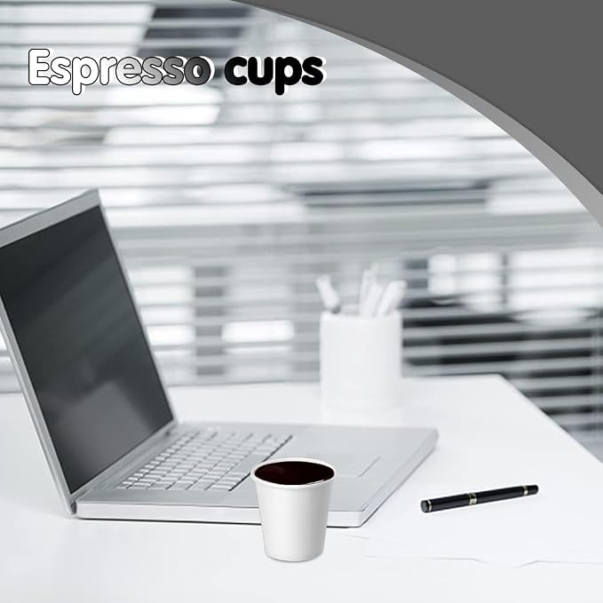 3 oz 50 Pack Disposable Cups, Small Paper Cups Mouthwash Cups | Bathroom Cups - Image 5