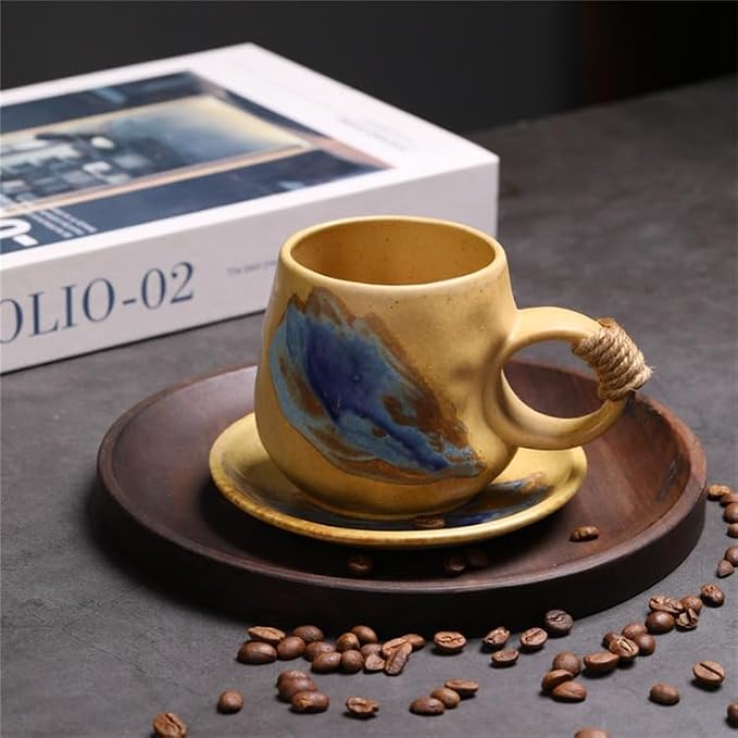 Little handmade ceramic pottery tea cup - Image 9