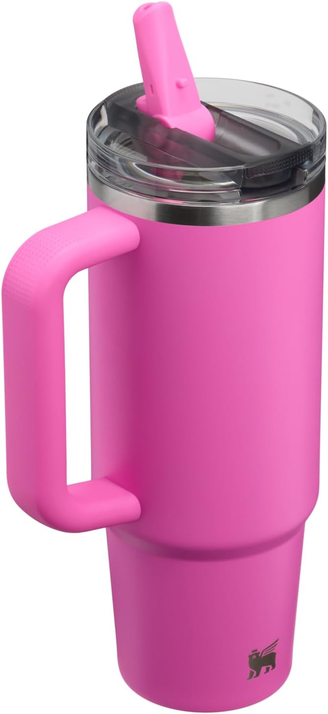 STANLEY Quencher ProTour Flipstraw Tumbler, 30 oz, Hot Pink | Built-In Straw & - Image 3