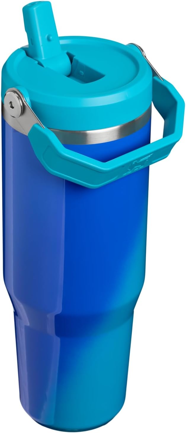 STANLEY IceFlow 2.0 Flip Straw Tumbler, 30 oz, Sea Glass Aura | Easy Carry - Image 3