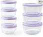 14-Piece Glass Food Storage Containers Set | 1-Cup & 2-Cup, Leakproof | by DuraLiving