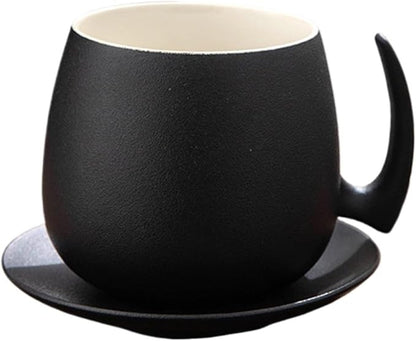 Modern simple black and white ceramic coffee cup set, high temperature immune by Unknown
