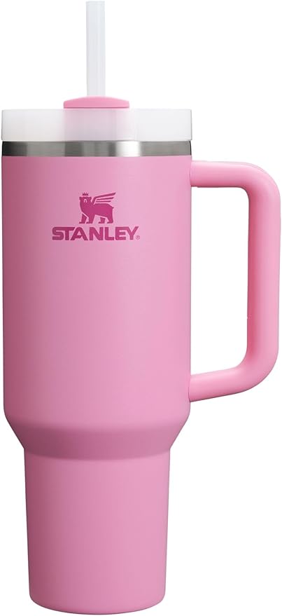 STANLEY Quencher H2.0 Flow State Tumbler, 40 oz, Peony | Handle and Straw | by Unknown