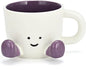 Coffee Mugs, Cute funny Mug For Women, 380ml Unique Ceramic Coffee Tea Cups by EWCEFIE