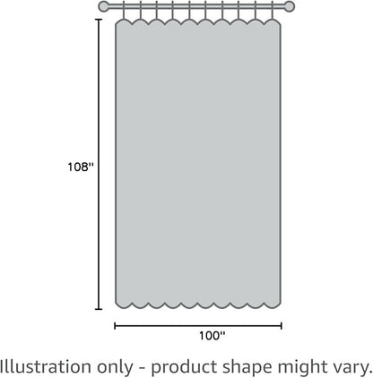 H.VERSAILTEX Linen Blackout Curtains Durable Thick Textured Linen Look 100% Blackout Patio Door Curtain Anti Rust Grommet Extra Wide Sliding Door Curtain Panel, W100 x L108 inch - Sage