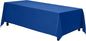 Gee Di Moda Rectangle Tablecloth - 90 x 156 Inch Royal Blue Table Cloth for 8 Foot Tables with Floor-Length Drop - Heavy Duty Washable Fabric for Holiday Party, Dinner, Weddings & Baby Shower