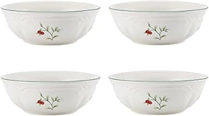 Pfaltzgraff Winterberry Set of 4 Soup Cereal Bowls, 12 Ounce by Pfaltzgraff
