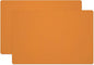 Silicone Placemats, Food-Grade Non-Slip Waterproof, Dining, Stain Resistant, Countertop Protector, Kitchen Counter Mat, Heat Resistant, Baking mat Dishwasher Safe (23.6"×15.7"-2pack, Orange)