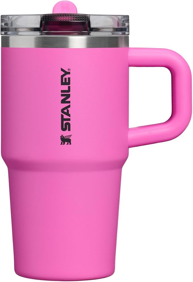 STANLEY Quencher ProTour Flipstraw Tumbler, 20 oz, Hot Pink | Built-In Straw & by Unknown