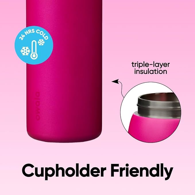Owala FreeSip Stainless Steel Water Bottle 40 oz Read My Lips - Image 5