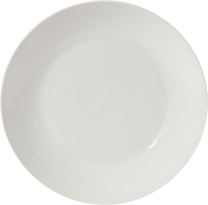 Gibson Home Summit View 17-Piece Porcelain Plates and Bowls Set W/Metal Rack - Image 4