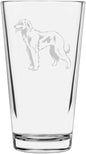 Taigan Custom Personalized Dog Themed Etched All Purpose 16oz Pint Glass
