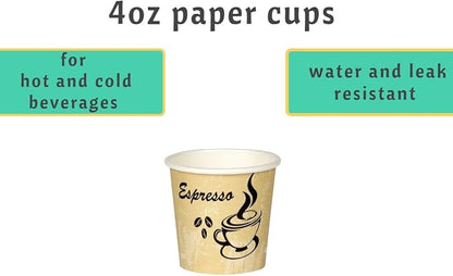 Disposable Coffee Cups, To Go Paper Hot Cups, Classic Design - Image 3