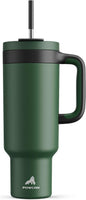 POWCAN 50 oz Tumbler with Handle, 2-in-1 Straw and Sip Lid, Dishwasher Safe by POWCAN