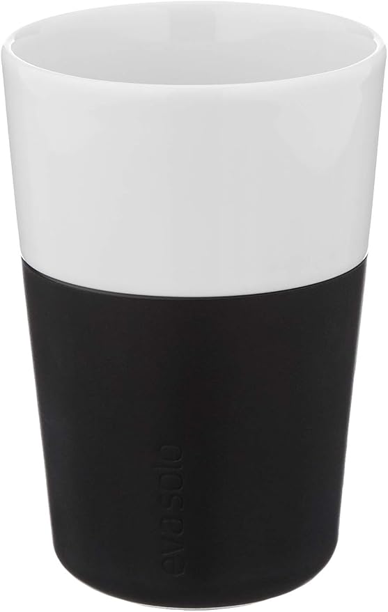 Eva Solo | 2 Cafe Latte Tumbler Mugs | 12 oz Porcelain Coffee Cup Tumblers by EvaSolo