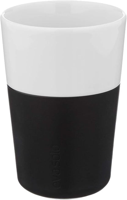 Eva Solo | 2 Cafe Latte Tumbler Mugs | 12 oz Porcelain Coffee Cup Tumblers by EvaSolo