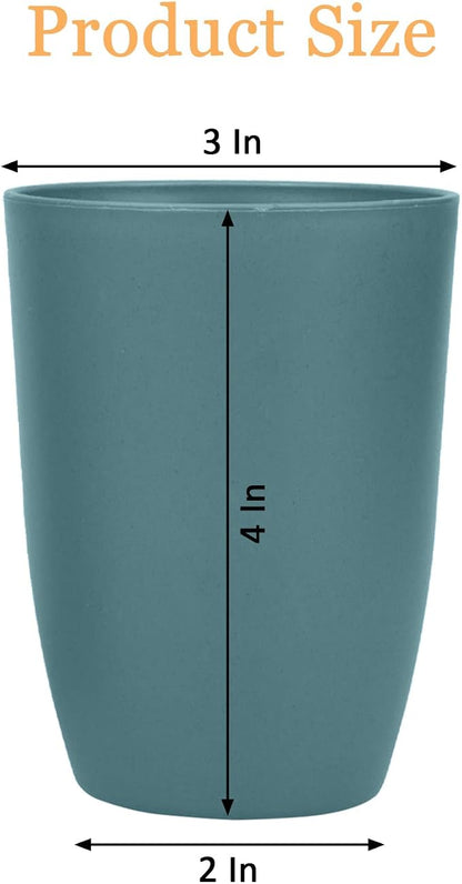 Wheat Straw Cups set of 4, Unbreakable Drinking Cup, Reusable Cups, Dishwasher - Image 2