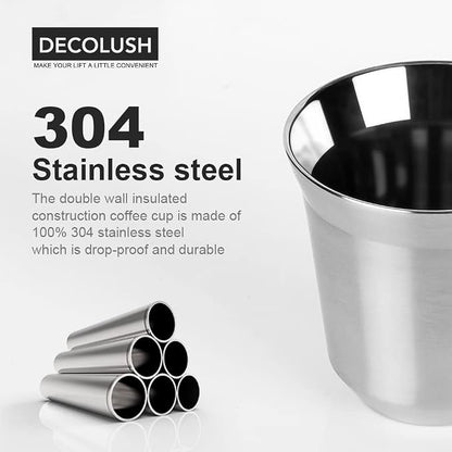 75mL Stainless Steel Espresso Cups - Image 3