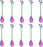 AnSaw Elegant Rainbow Leaf Coffee Spoons by AnSaw