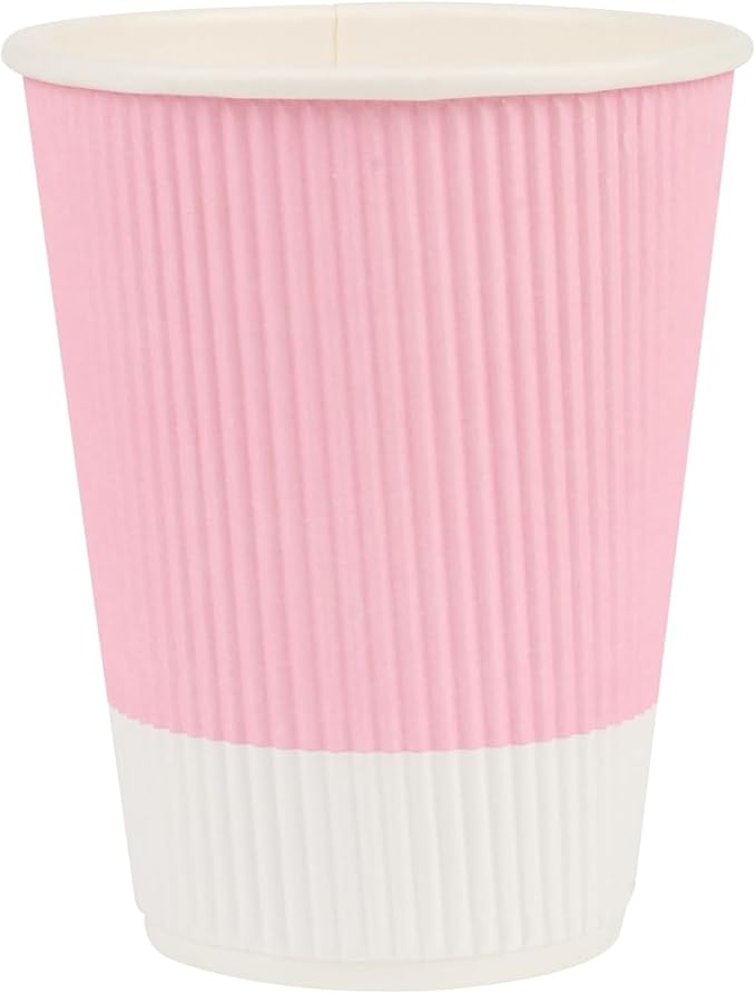 Restaurantware-12 Ounce Disposable Coffee Cups, 500 Ripple Wall Hot Cups - Image 2