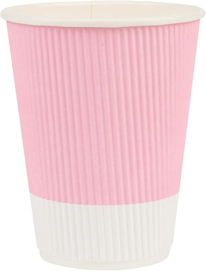 Restaurantware-12 Ounce Disposable Coffee Cups, 500 Ripple Wall Hot Cups - Image 2