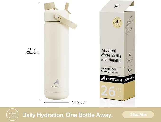 POWCAN 26 oz Insulated Water Bottle - Image 7