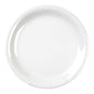 Yanco MS-109WT Mile Stone Narrow Rim Round Plate, 9" Diameter, Melamine, White Color, Pack of 24