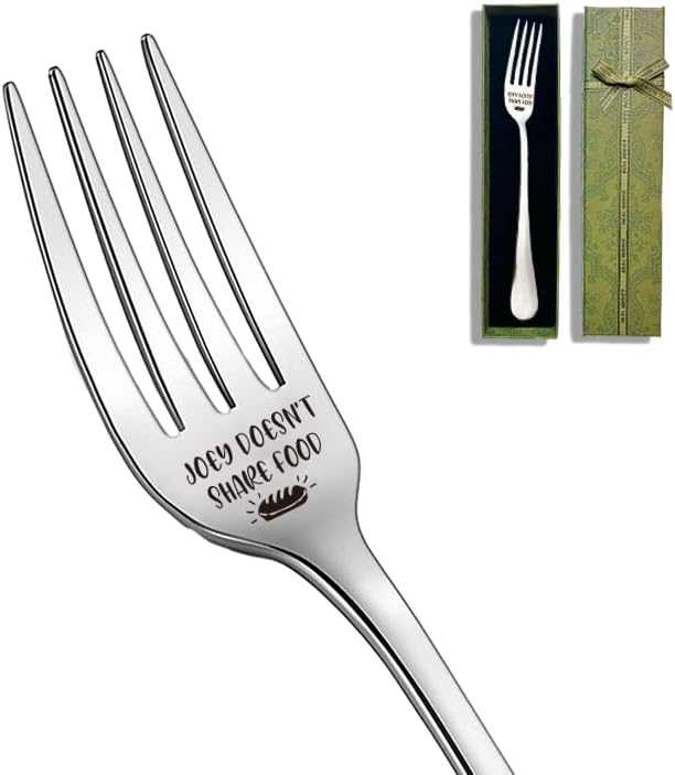 Joey Doesn't Share Food Funny Stainless Steel Fork, Cake Dessert Toast Fork by Remifala