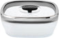 Anyday 5.5-Cup Square Glass Food Storage with Glass Lid | Plastic-Free Meal Prep & Microwave Cookware | Stackable Airtight Storage Container with Vented Lid for Microwave-Safe Reheating