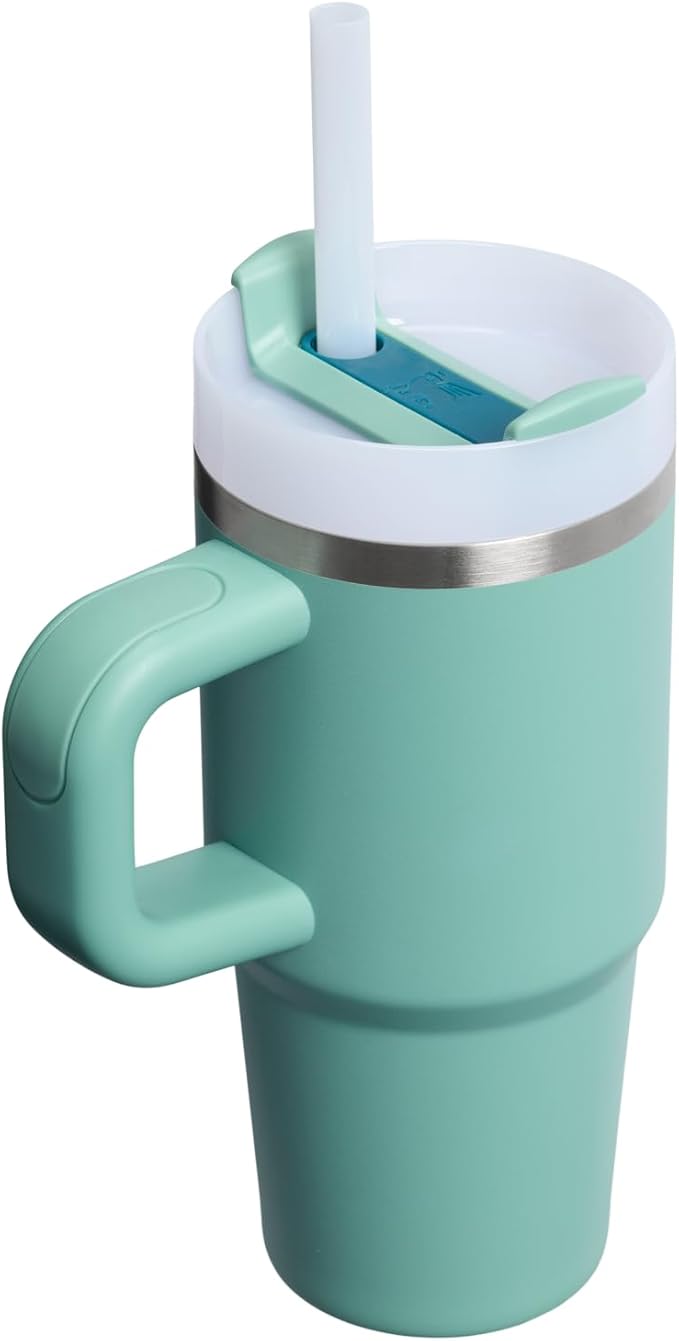 STANLEY Quencher H2.0 Flow State Tumbler, 14 oz, Spring Green | Handle and - Image 3