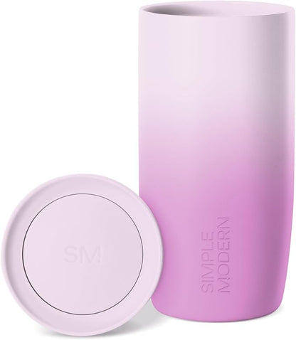 Simple Modern Insulated Travel Coffee Mug 360° Lid | 16oz | Ombré | Voyager by Unknown