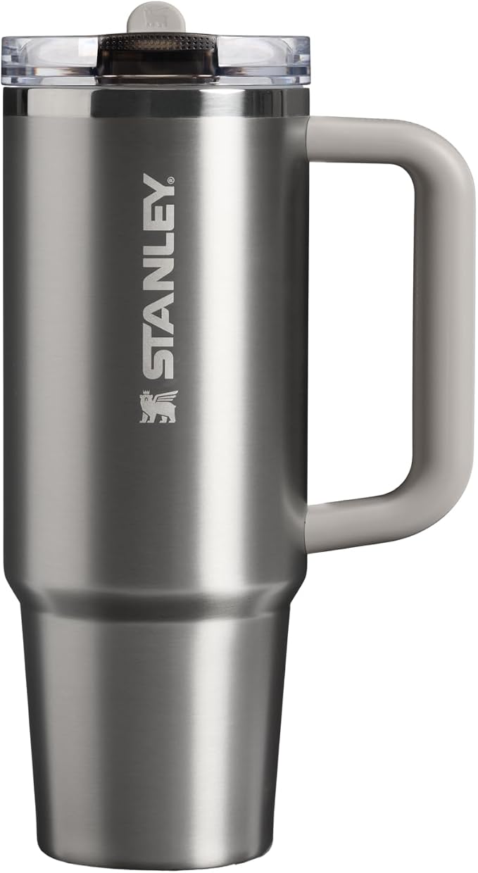 STANLEY Quencher ProTour Flipstraw Tumbler, 30 oz, Stainless Steel Ash | by Unknown
